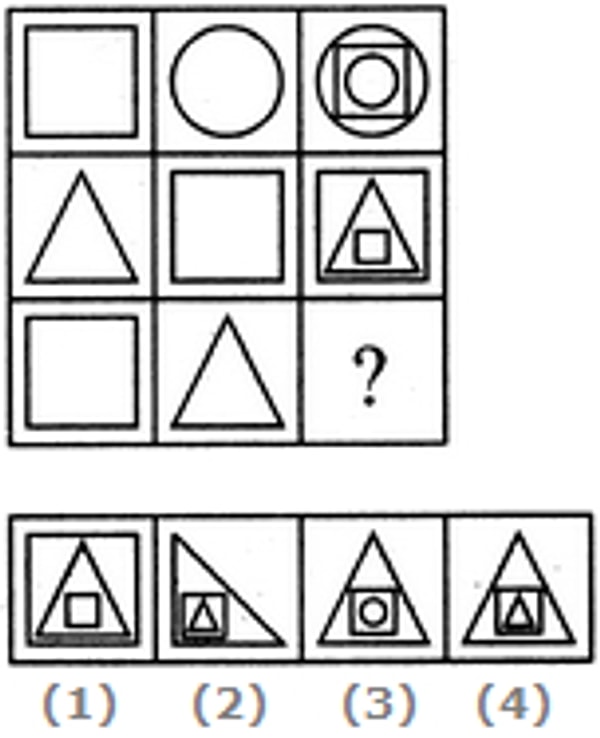 5. Какая фигура должна быть вместо вопросительного знака?