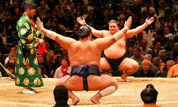 6. Sumo güreşleri ve güreşçileri Japonlar için kutsal kabul edilirler. Hakemler bu müsabakaları Şinto rahiplerine has giysilerle yönetir.