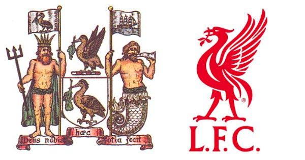 18. Dünyaca ünlü İngiliz futbol kulübü Liverpool FC'nin ilk logosu mitolojik ögelerden oluşmaktaydı: solda Neptün, sağda Triton ve ortada Liverbird adı verilen efsanevi kuş.