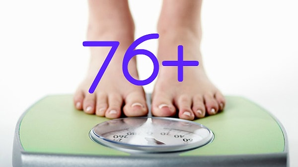 Вы весите 76+ килограмм!