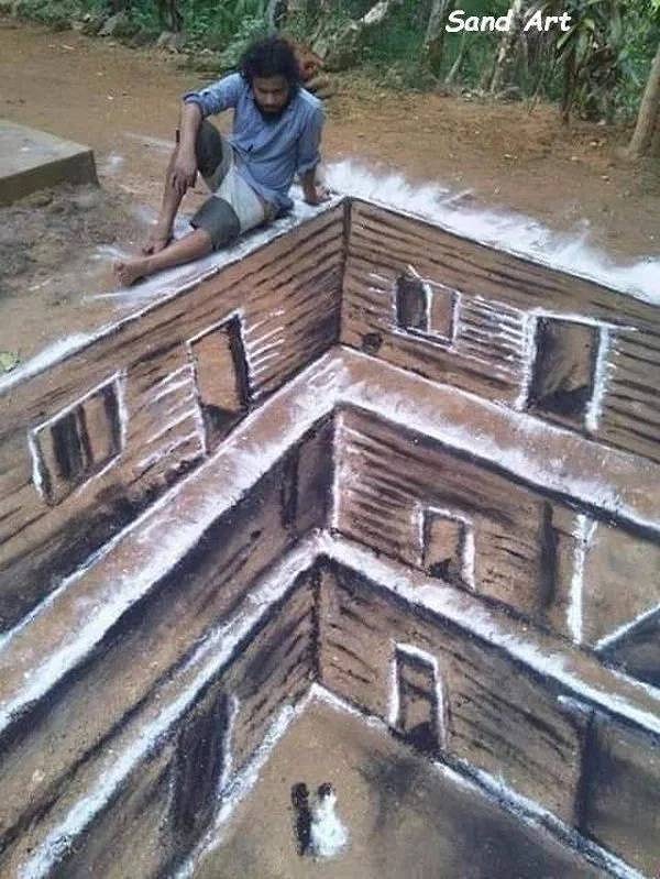 4. 3D-изображение не на асфальте (!)