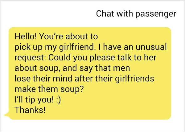 4. Когда ваши отношения зависят от водителя такси: