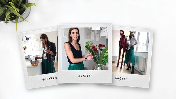 33. "Я меняла топы и сохранила зеленую юбку из тюля, чтобы создать универсальные образы".