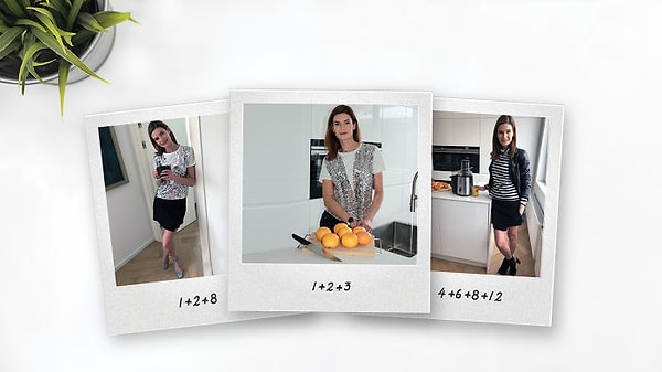 39. "Моя футболка с блестками помогла мне собрать парочку игривых нарядов".