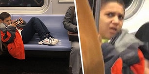 Metroda Ayaklarınızı Diğer Koltuklara Uzatarak Oturduysanız Eğer Artık Aklınıza Hep Bu Sahne Gelecek!