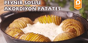 Patatesin En Eğlenceli Haline Bayılacaksınız! Peynir Soslu Akordiyon Patates Nasıl Yapılır?