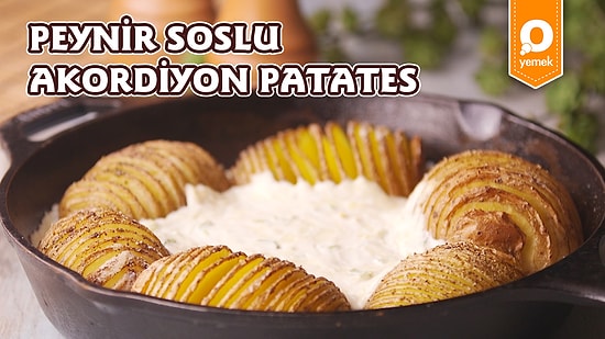 Patatesin En Eğlenceli Haline Bayılacaksınız! Peynir Soslu Akordiyon Patates Nasıl Yapılır?