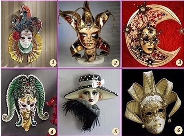Итак, выберите понравившуюся вам венецианскую маску: