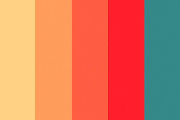 Ton Chauds (Sıcak Tonlar): Kırmızıya doğru turuncu ile başlayan, sarıdan kahverengiye kadar derece derece giden tonlardır.