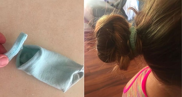 6. Чем завязать дочке волосы: неожиданное решение.