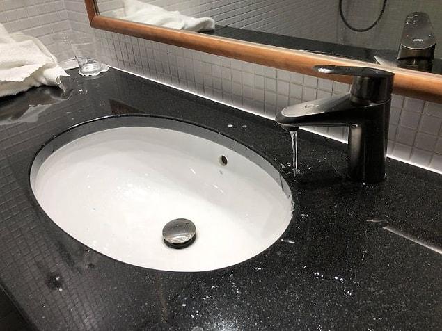 2. "The sink in my hotel room. (Helsinki)"