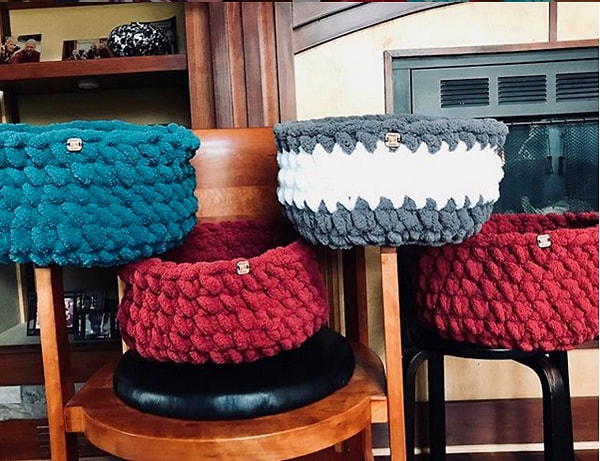 16. Стильные "корзиночки" для котов, которые они полюбят даже больше, чем картонные коробки! :)