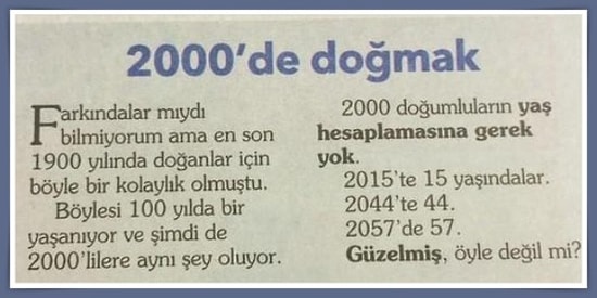 Bu Testte Sadece 2000 Yılından Sonra Doğanlar Full Yapabilecek!