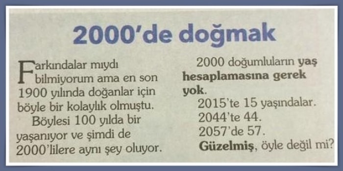 Bu Testte Sadece 2000 Yılından Sonra Doğanlar Full Yapabilecek!