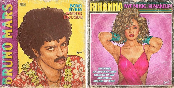 Современные поп-звезды на обложках 80-х: Джастин Бибер и его усы вызовут у вас истерику