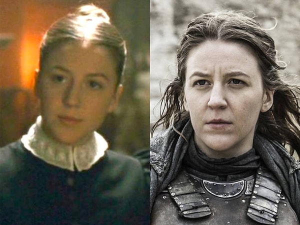 35. Комик Джемма Уилан дебютировала в 2010 году в фильме "Человек-волк " в роли горничной. Теперь она Яра Грейджой