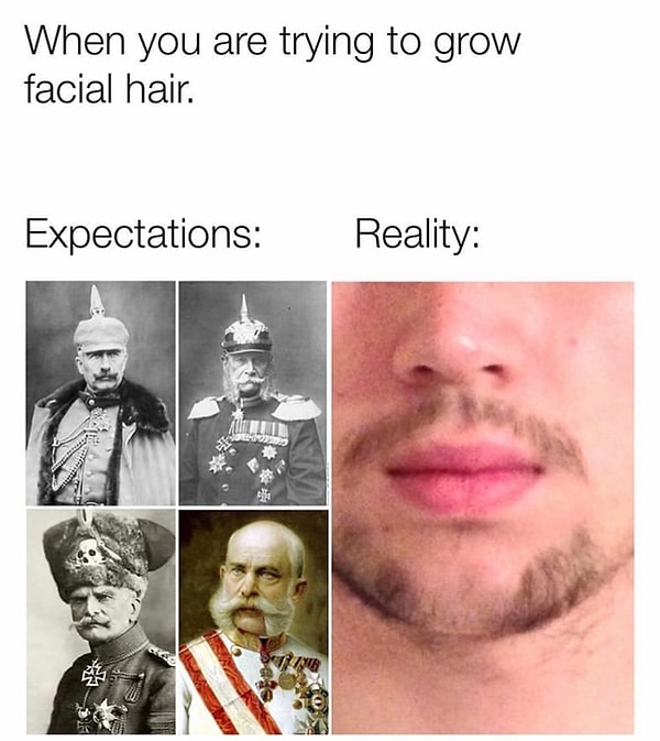 8. Когда ты пытаешься отрастить пышные усы (чтоб как у Якубовича!)