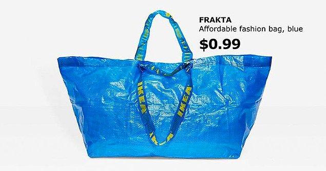 Ikea'nın alışveriş çantasıyla neredeyse tıpatıp aynılar!