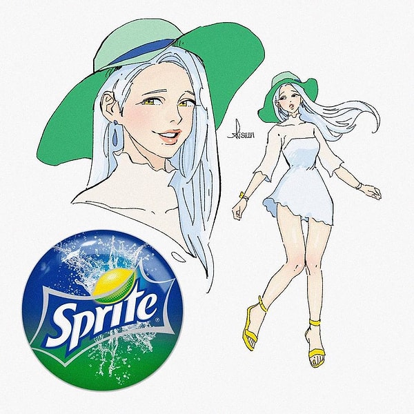 10. Sprite в воздушном образе