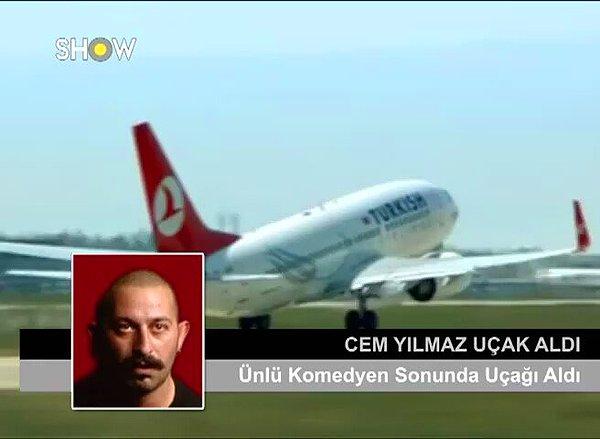 2. Cem Yılmaz in Türk Hava Yolları uçağı satın alıp ruhsata vermek için çektirdiği vesikalık fotoğraf.