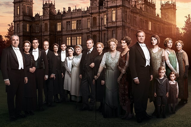 5. Titanik'in buz dağına çarpmasıyla bütün dengeleri değişen bir malikane: Downton Abbey