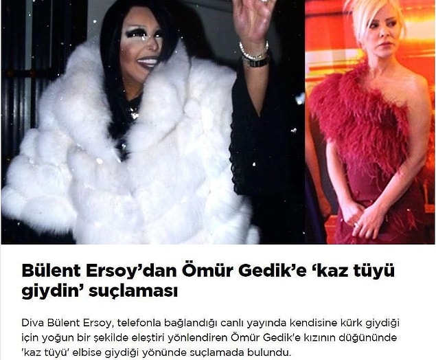 Bülent Ersoy ise Ömür Gedik'in konuk olduğu programa canlı yayında bağlanarak tartışmaya katıldı.