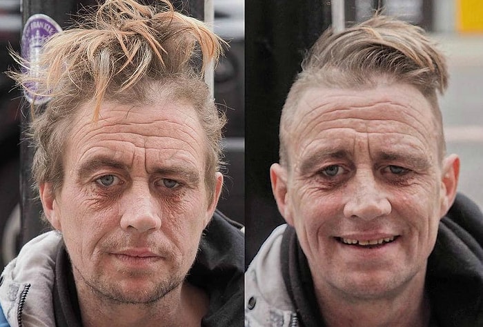 Стрижка "за спасибо": Как добрый парикмахер стрижет бездомных и создает стильные образы