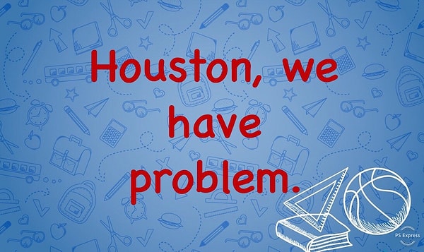 1. Начнем с цитаты из знаменитого фильма «Апполон-13»: «Хьюстон, у нас проблема». Мы написали ее с ошибкой. Как будет правильно?