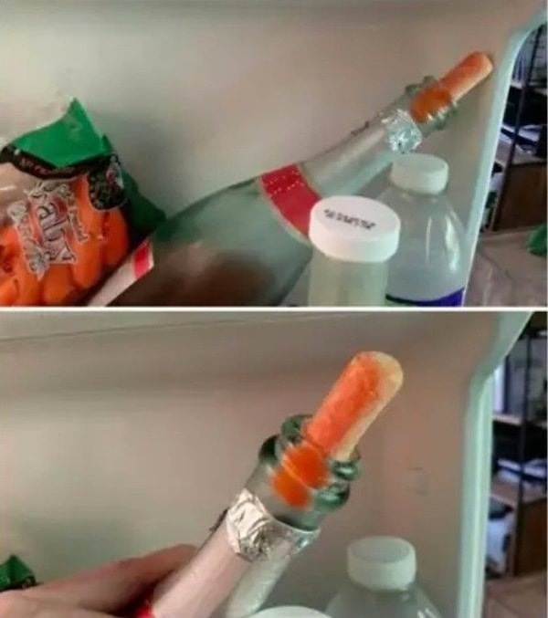 23. «Пьяный я не смог найти пробку от бутылки, но зато нашел гениальное решение проблемы»