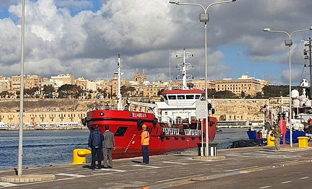 Tanker, Malta’nın Boiler Wharf limanına yanaştırıldı.