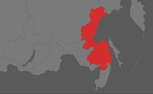 7. Какой город находится в отмеченной области?