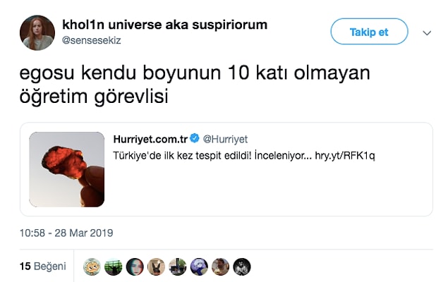 9. Öğretim görevlilerine söz hakkı doğdu. 😆
