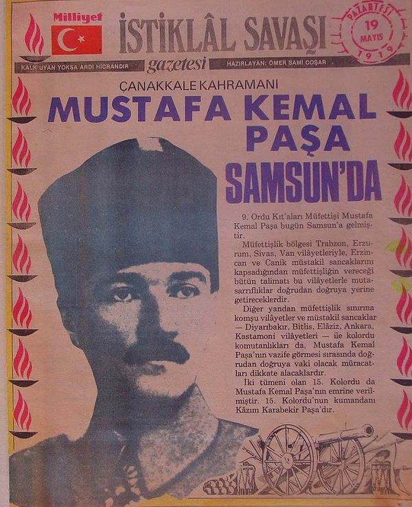Mustafa Kemal 19 Mayıs 1920'de dönemin sadrazamı Salih Paşa'ya telgraf yollar ve mealen şunları söyler:
