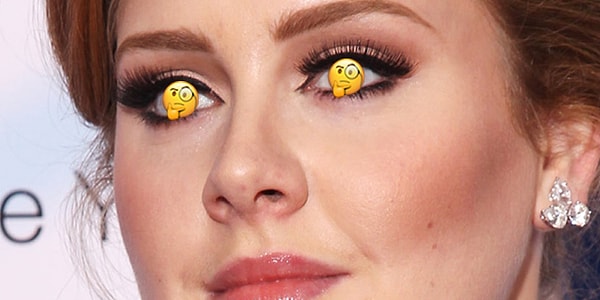 6. А какой цвет глаз у Адель?