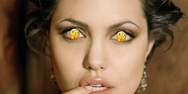 10. Припоминаете взгляд Анджелины Джоли? Глаза у нее...