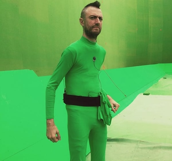 13. Вот как выглядел Ракета для съемочной группы в первой части "Стажей Галактики"