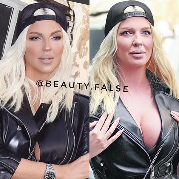 12. На обоих фото сербская певица Елена Карлеуша