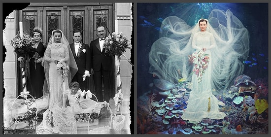 Девушка из Австралии превратила старые снимки в сказочные картинки. Правда, сказка немного пугает