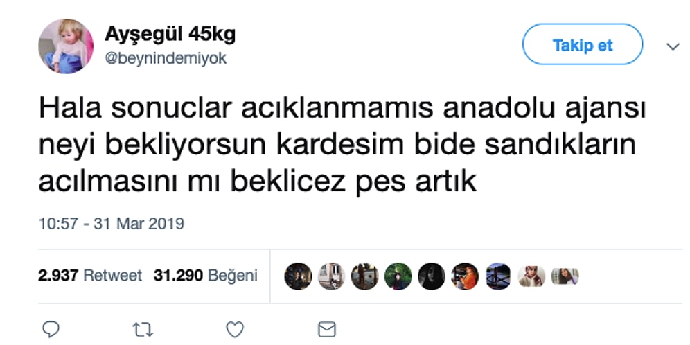Heyecanlı Geçen Bir Seçim Günününde Daha Yazdıklarıyla Herkesi Güldürebilmiş 16 Kişi