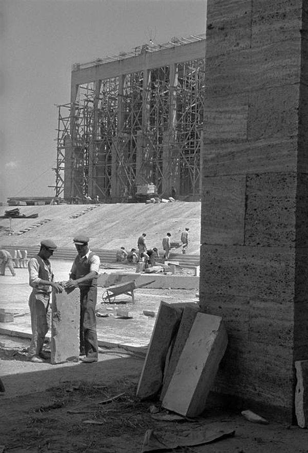17. Anıtkabir inşaatı, Ankara 1951.