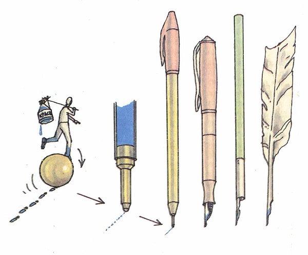 5. Первая шариковая ручка была изобретена в 1938 году братьями Биро. Один из них был художник, а второй химик. Кто первым опробовал удобство этого изобретения?