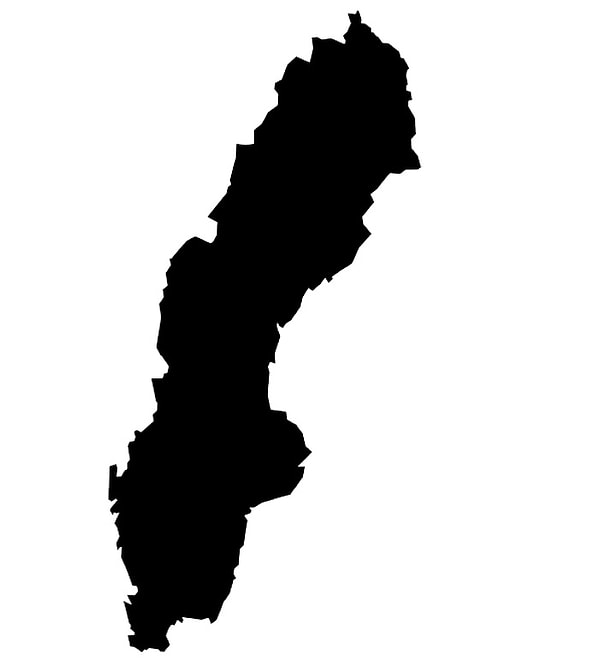 1. Начнем. Как считаете, очертания какой страны вы видите?