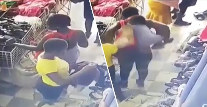 Küçücük Çocuğu da Alet Ederek Işık Hızında Hırsızlık Yapan Kadınlar