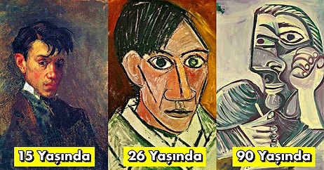 Kübizm’in Öncüsü Dahi Ressam Pablo Picasso’nun 15 Yaşından 92 Yaşına Kadar Çizdiği Portrelerin Evrimi