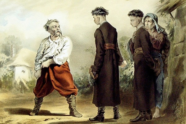 6. Молодой человек влюбляется в иностранку и ради того, чтобы быть с ней, предает Родину и отца.