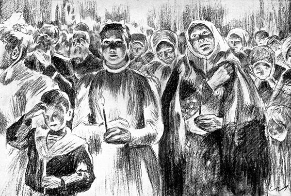 9. Главный герой встретил на суде девушку, которую соблазнил в юности. Она обвиняется в убийстве клиента публичного дома. Молодой человек делает все, чтобы помочь ей, и даже отправляется за ней по этапу. Но девушка, хоть и любит его до сих пор, все равно выбирает другого.