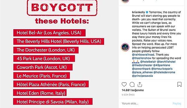 Brian Kelly de sosyal medya üzerindeki boykot paylaşımlarına katıldı.