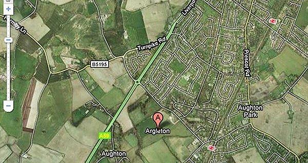 6. Batı Lancashire, İngiltere'de var olmayan bir şehir Google Earth ve Google Maps'te görünüyor. Bu şehrin adı Argleton.
