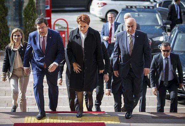 İYİ Parti Genel Başkanı Meral Akşener, CHP Genel Başkanı Kemal Kılıçdaroğlu'nu ziyaret etti.