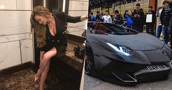 Son Model Lamborghini'sini 350 Bin Dolara Swarovski Taşlarla Kaplatan Rus Instagram Fenomeni